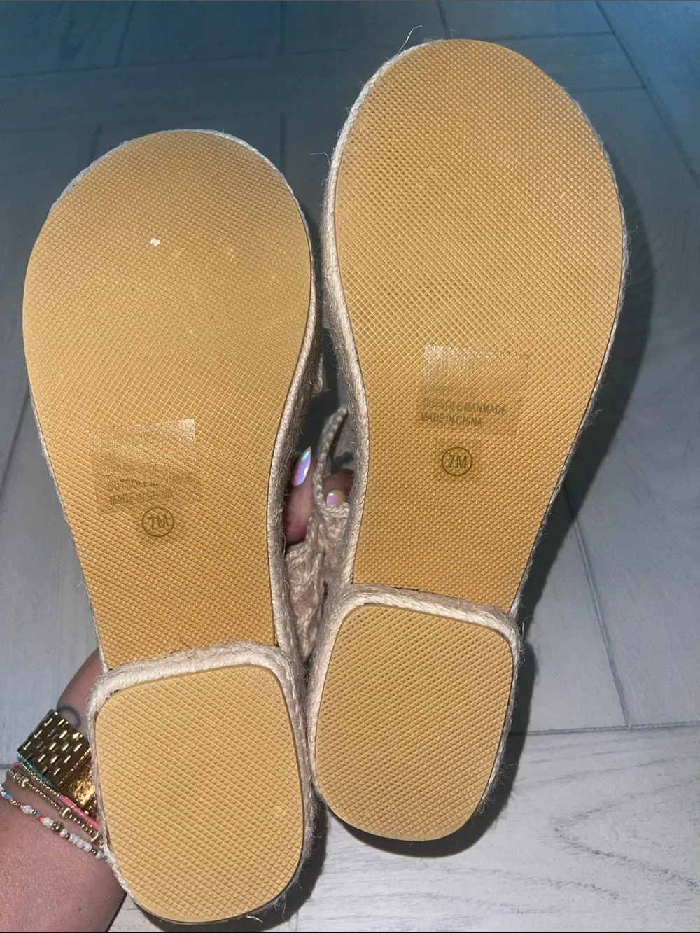 Matisse Cream Braided Platform Slide Sandals